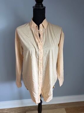 J. Crew Women's Button-Down Shirt in Pale Peach